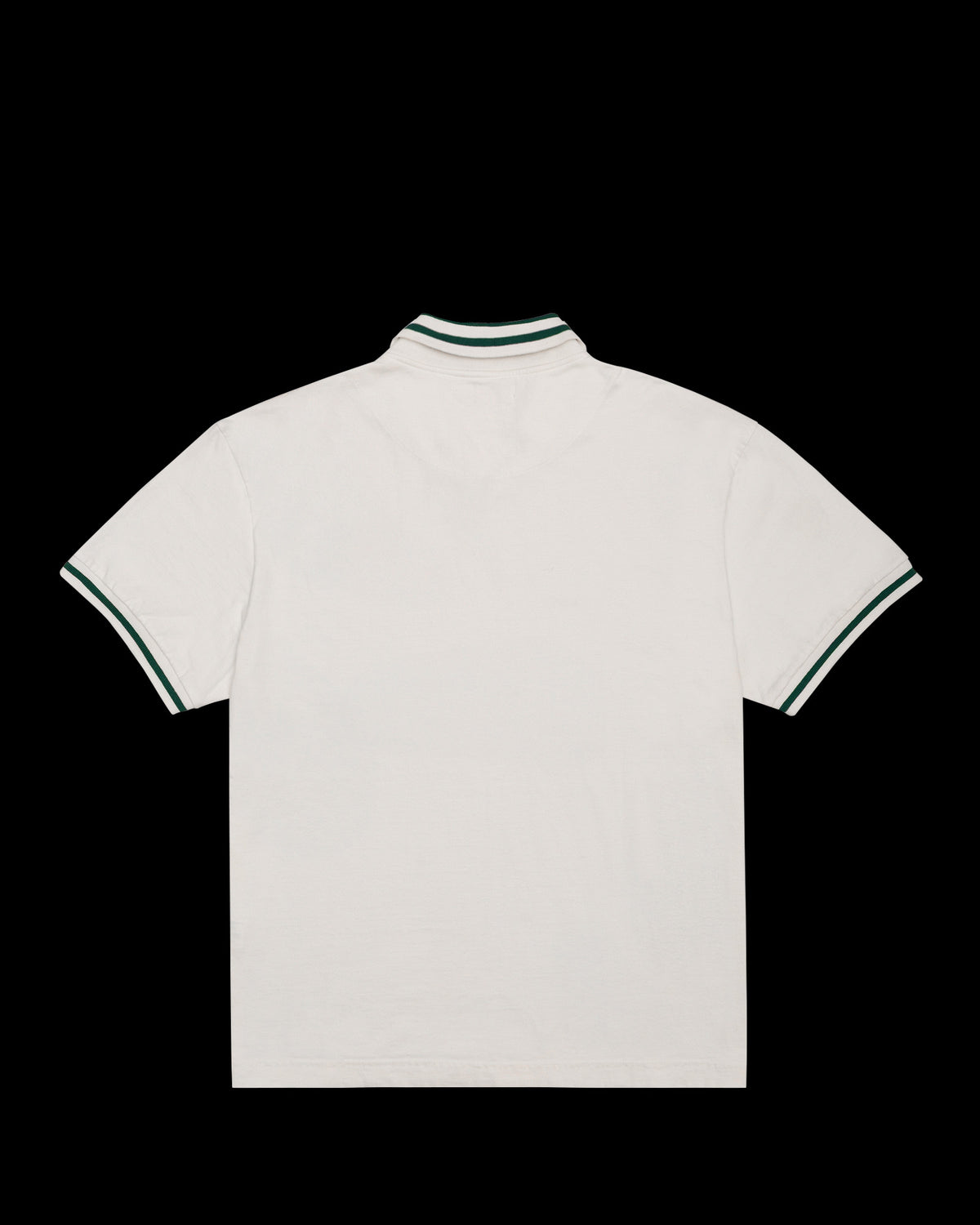 Costas da Jersey Cotton Kiji Studio para Guaraná Antarctica, na cor off white, detalhes na gola e manga em verde
