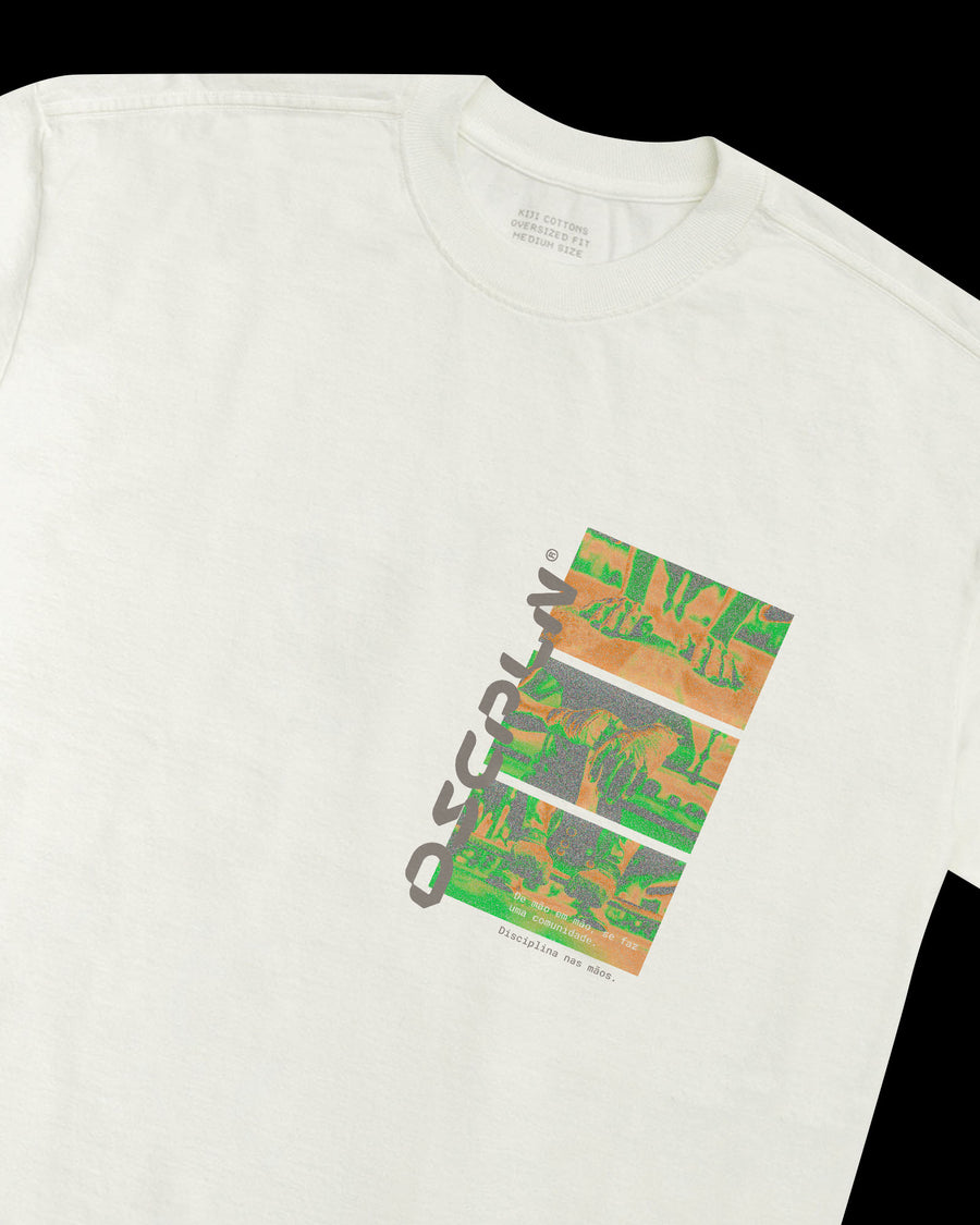 T-Shirt Heavy Kiji x Disciplina - Off White