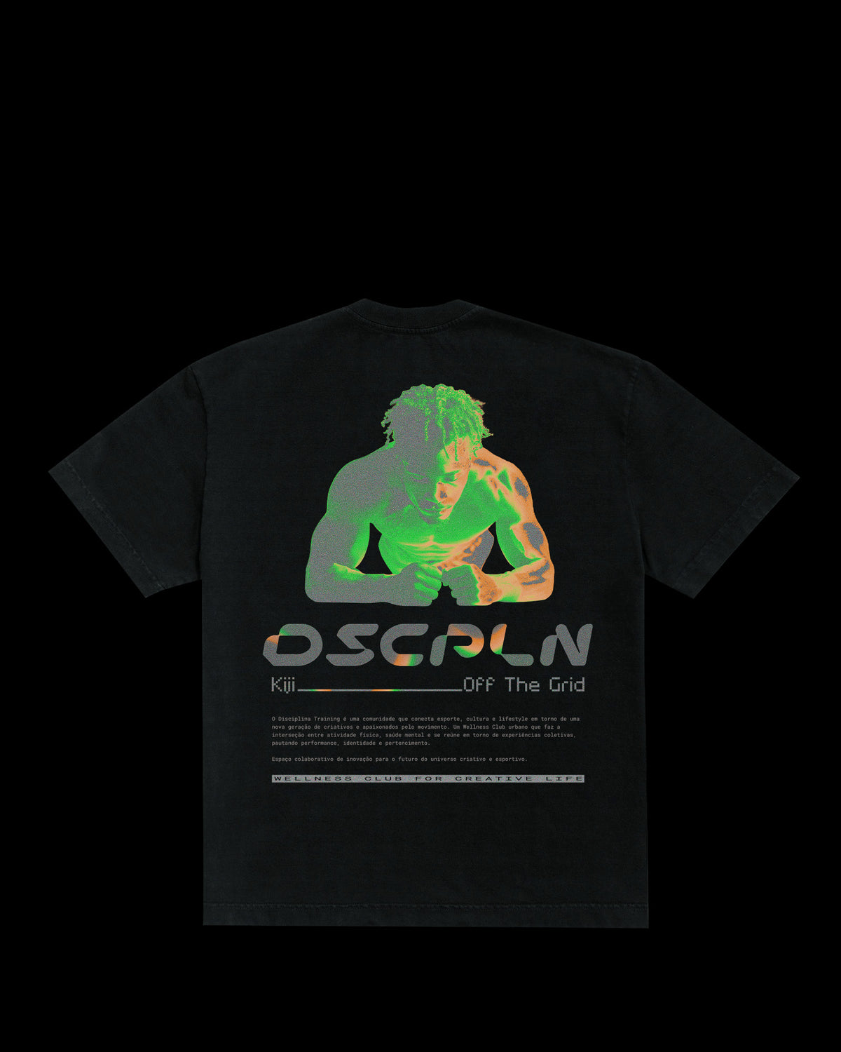 T-Shirt Heavy Kiji x Disciplina - Preto