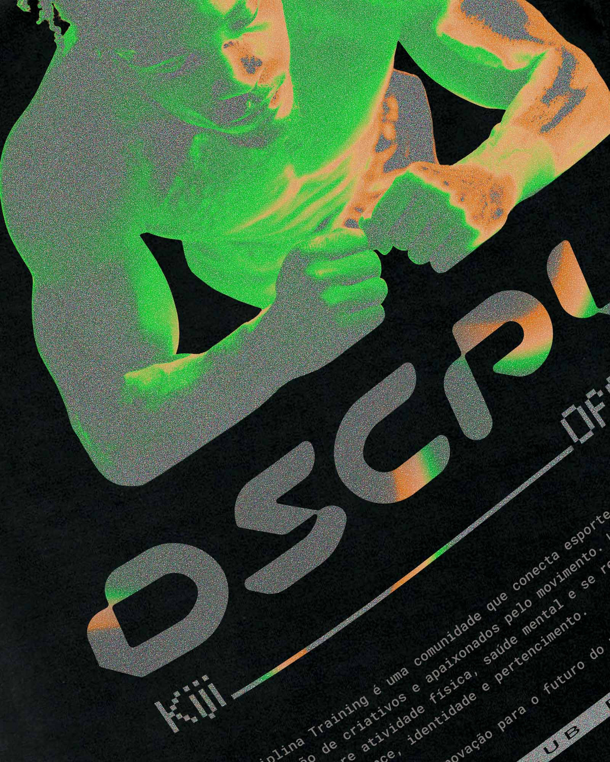 T-Shirt Heavy Kiji x Disciplina - Preto